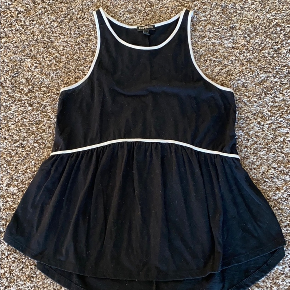 Express racerback peplum top